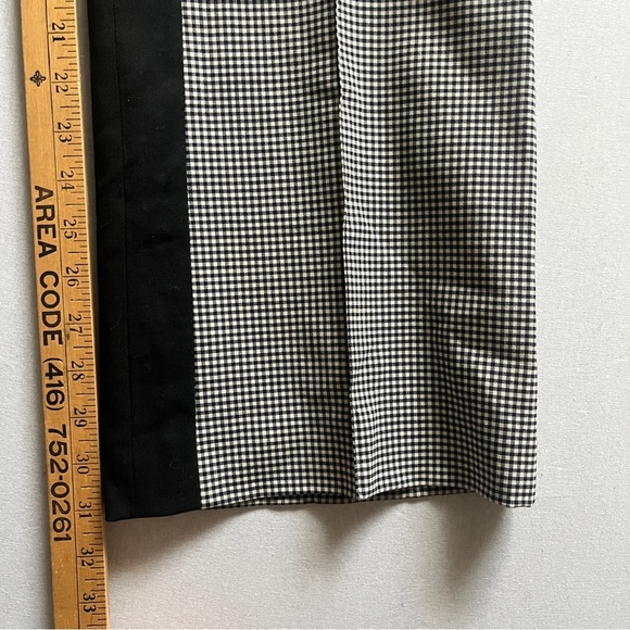 Dorothee Schumacher Virgin Wool Trousers Black White Check Size 32 - Picture 9 of 11